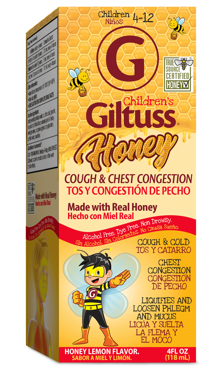 CHILDREN’S GILTUSS® Honey DM 8hr Cough 4 OZ Giltuss Multisite